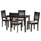 Set da pranzo Genesis Modern in tessuto e legno