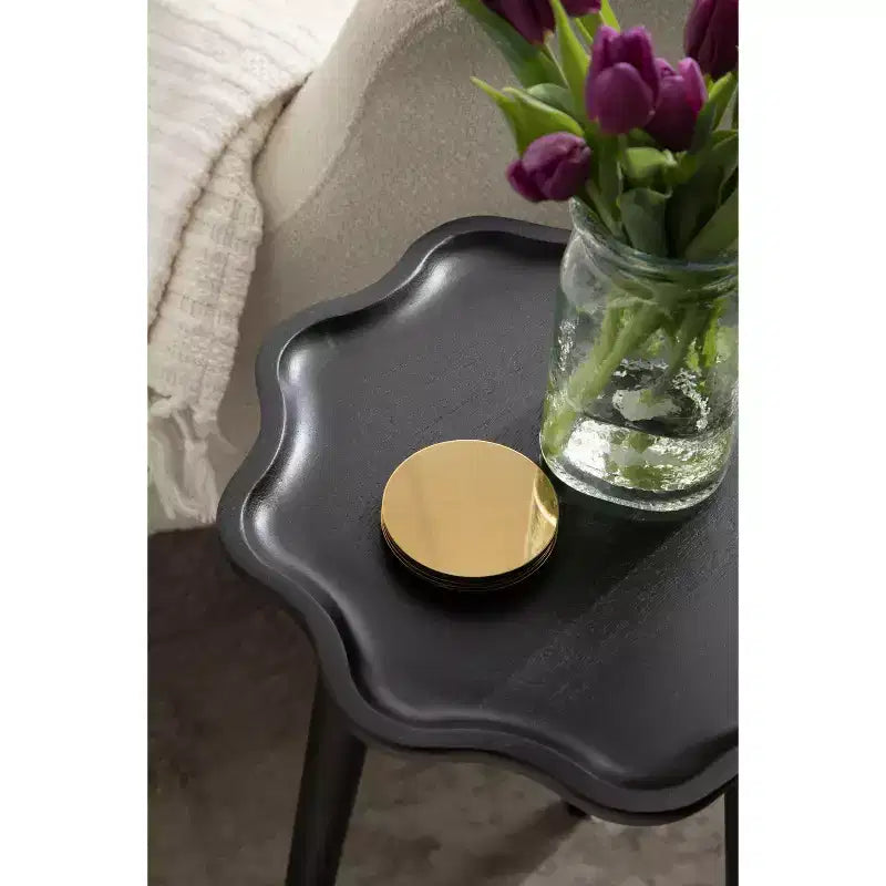 Tavolino in legno Alezar Scallop