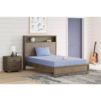Materasso iKidz 7 pollici in memory foam rigido con rivestimento in tessuto elasticizzato e cuscino incluso, blu oceano