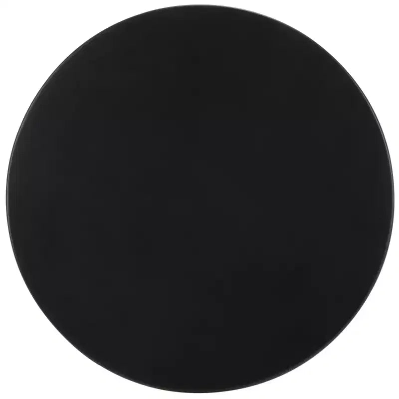 Ivitrio Tavolino d'Appoggio Rotondo, Nero