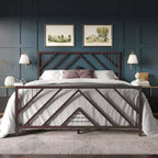 Letto a piattaforma in metallo