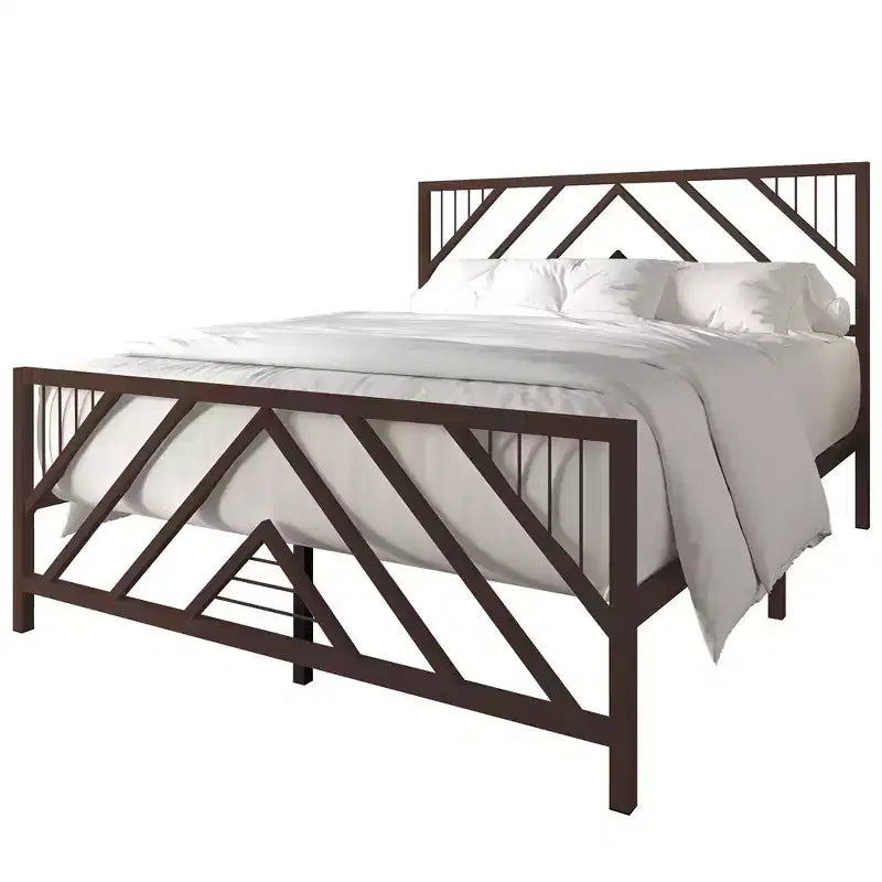 Letto a piattaforma in metallo