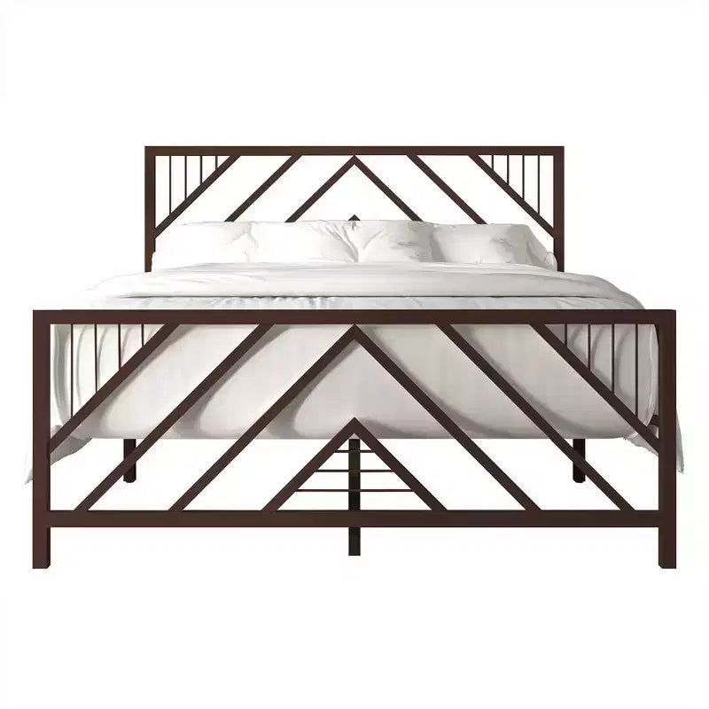 Letto a piattaforma in metallo