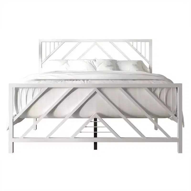 Letto a piattaforma in metallo