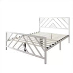 Letto a piattaforma in metallo