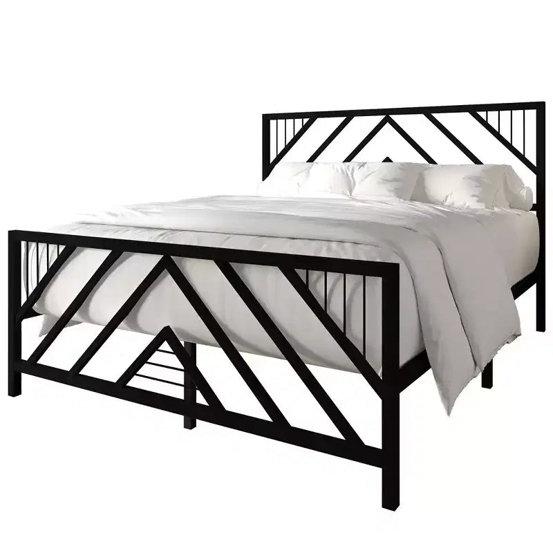 Letto a piattaforma in metallo