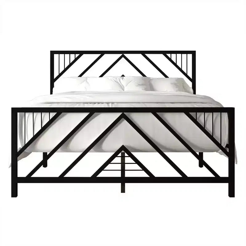 Letto a piattaforma in metallo