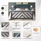 Letto a piattaforma in metallo