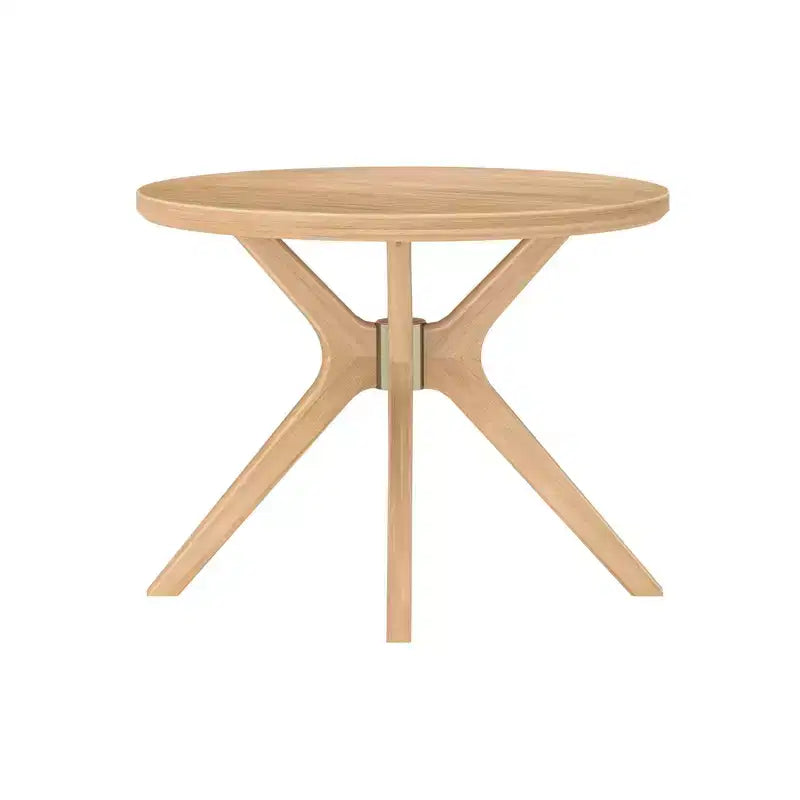 Plank+Beam Verso Tavolo da Pranzo Rotondo, Tavolo da Cucina e Sala da Pranzo in Legno Massello da 38