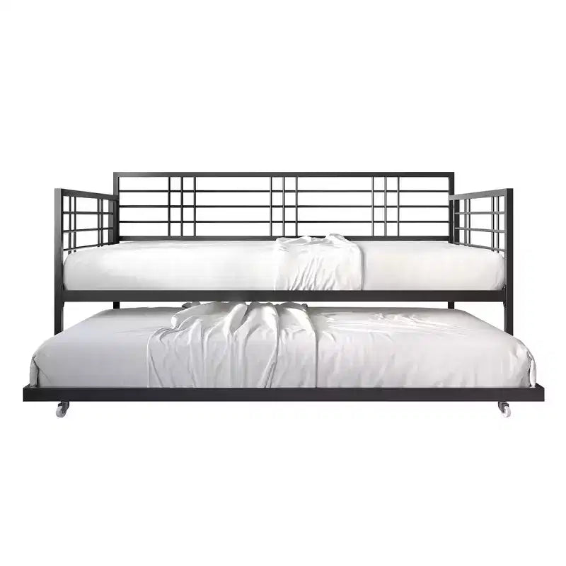ChaletPosh Letto a giorno in metallo con letto estraibile