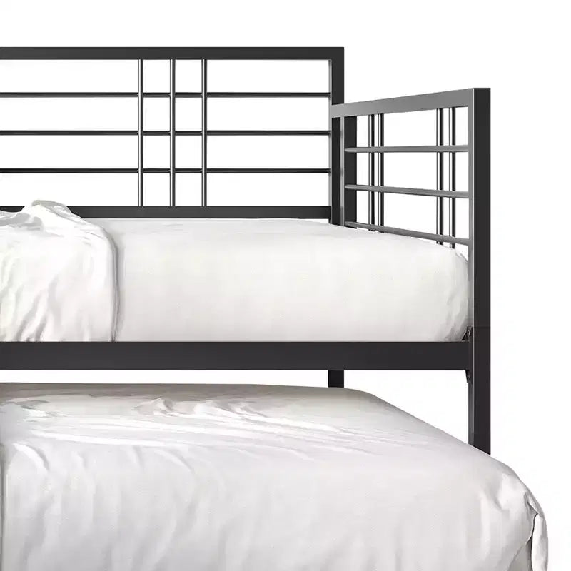 ChaletPosh Letto a giorno in metallo con letto estraibile