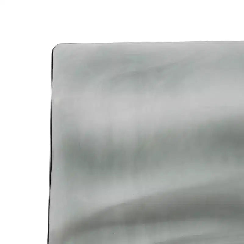 LeisureMod Astor Sedie da pranzo in plastica, set da 4, design a onde d'acqua con gambe in acciaio inossidabile nero, sedie moderne d'accento per cucina, sala da pranzo